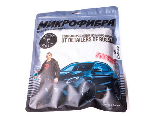 Полотенце Plushbyte Pro цв.Белый микрофибра 40*40см инд.упак.